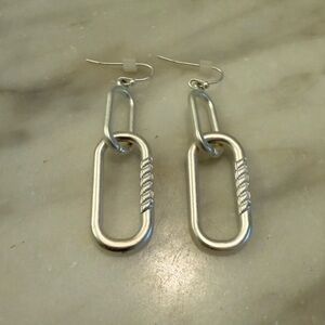Silver Chain Link Earrings